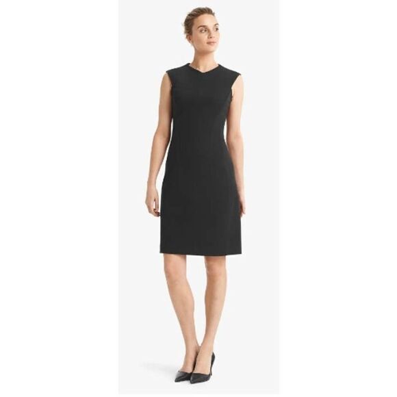 M.M. Lafleur Maggie Textured Ponte Dress in Black NWT Sz. 8 - Picture 2 of 10